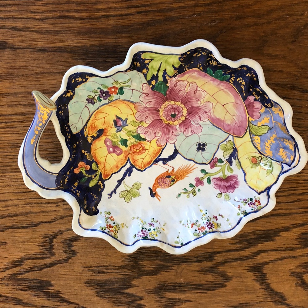 Mottahedeh Tobacco Leaf Dish